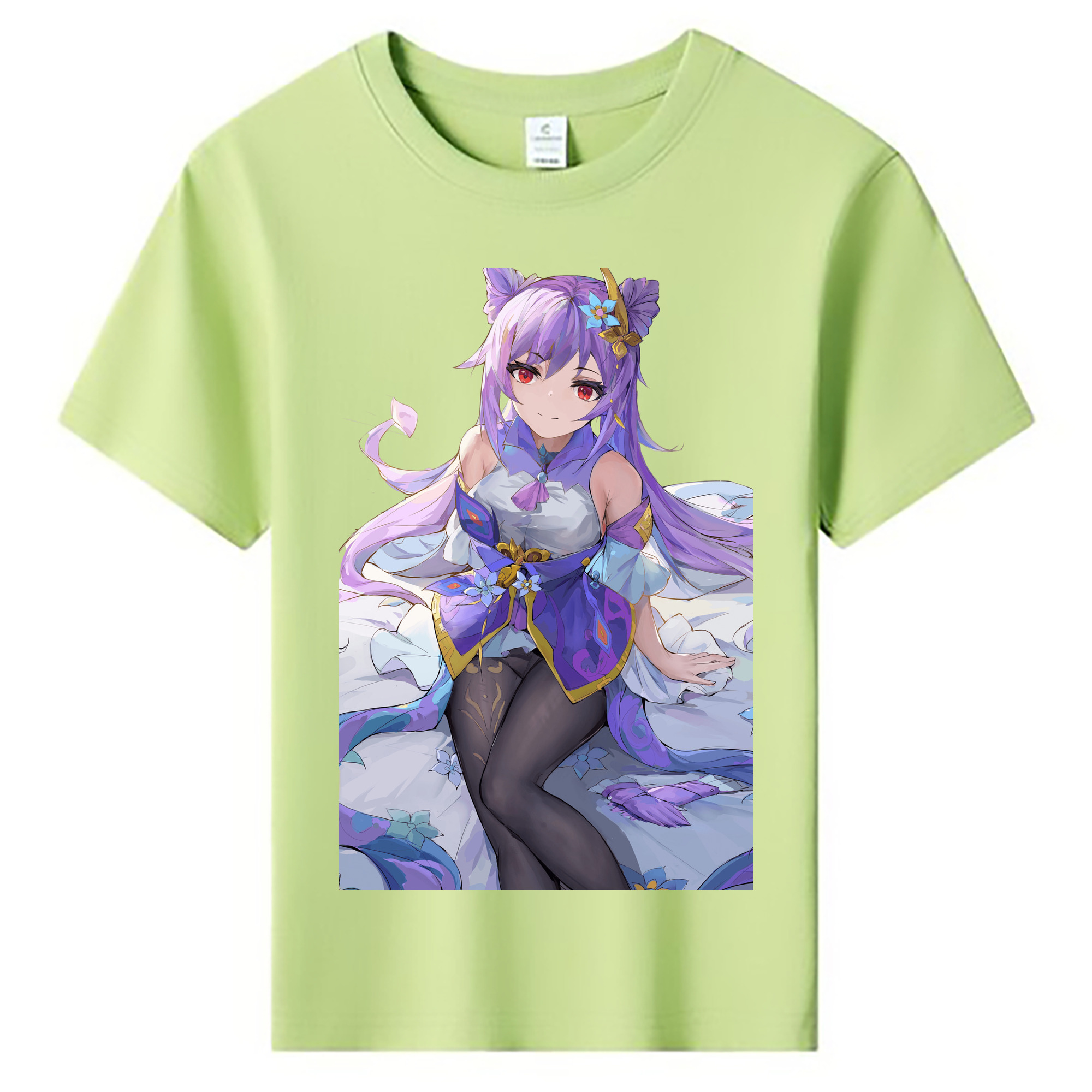 げんし神 刻晴 こくせい genshin Kokusei 綿100％キッズTシャツ（フロントプリント）